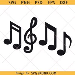 Music Notes SVG, Musical Notes Clipart Png