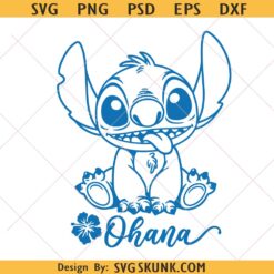 Stitch Svg, Ohana Svg, Stitch Family Svg