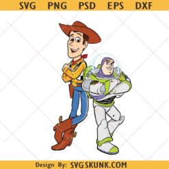 Toy Story Watercolor PNG SVG, Woody Buzz Lightyear Rex svg