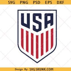 USA National Football Team Logo SVG PNG, Soccer Crest Cut File