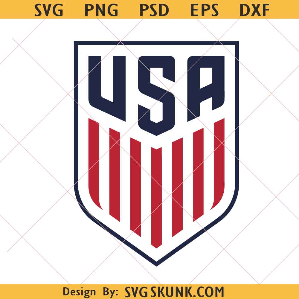 USA National Football Team Logo SVG PNG USA National Football Team Logo SVG PNG, Soccer Crest Cut File