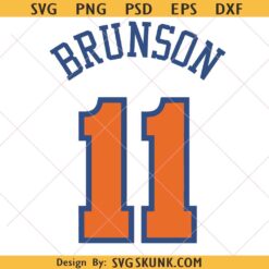 brunson jersey svg, brunson 11 svg, New York basketball svg