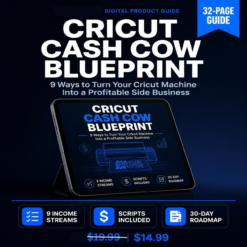Cricut Cash Cow Blueprint- Turn Your Cricut Machine Into a Profitable Side Business