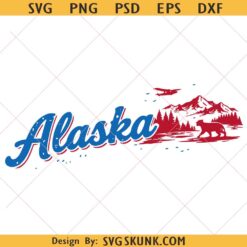 Alaska svg, Alaska cruise png Mountains and Trees sweatshirt svg, Alaskan Bear Wilderness svg