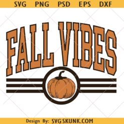 Fall Vibes Pumpkin Season Png, fall varsity png, Fall Sublimation, Pumpkin Png