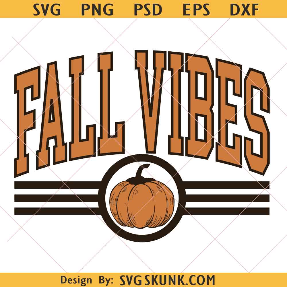 Fall Vibes Pumpkin Season Png Fall Vibes Pumpkin Season Png, fall varsity png, Fall Sublimation, Pumpkin Png