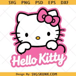 Hello Kitty svg png, Kawaii Cat Clipart PNG SVG