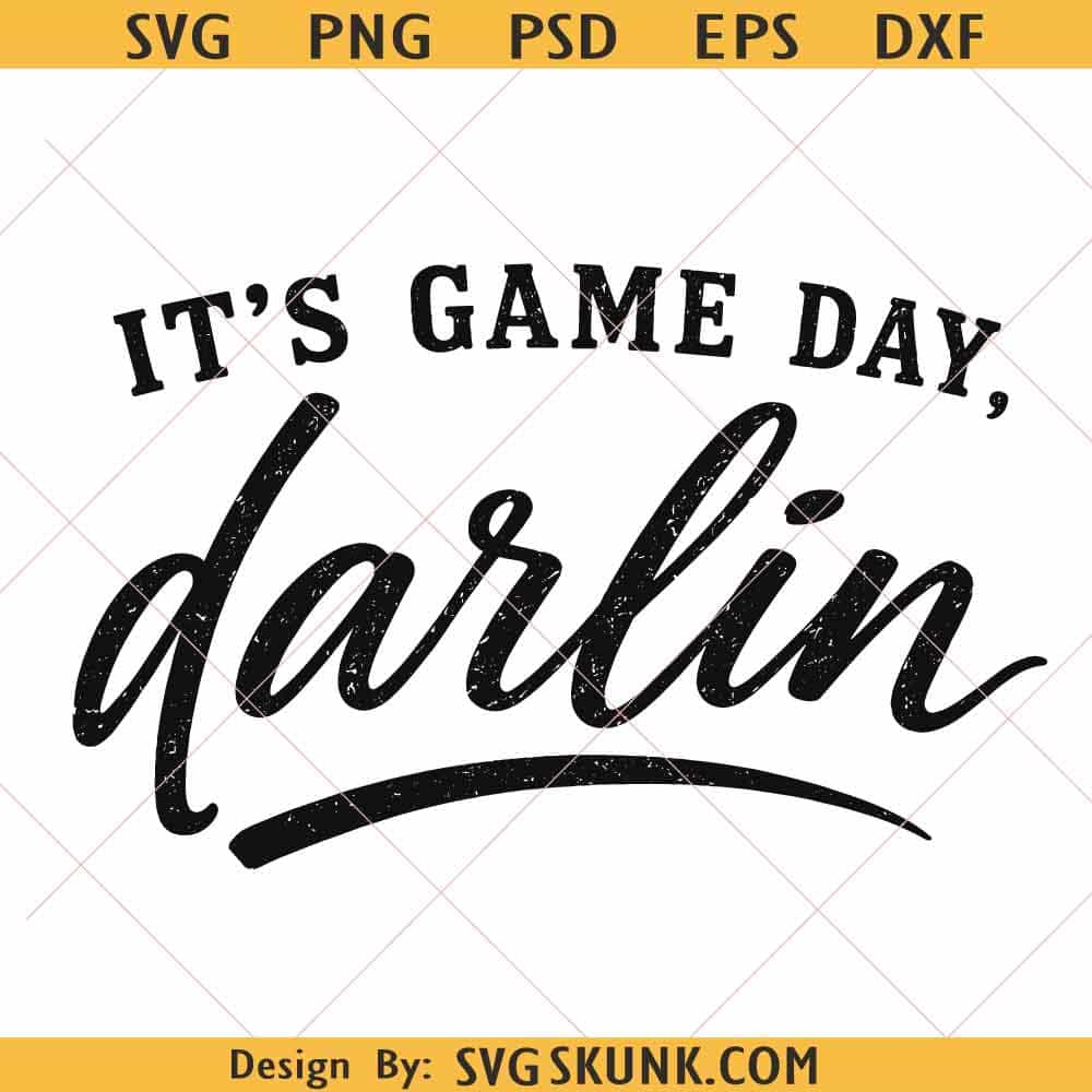 It's Game Day Darlin PNG It's Game Day Darlin PNG, retro football shirt design, Game Day Cheer Design (Digital Download)