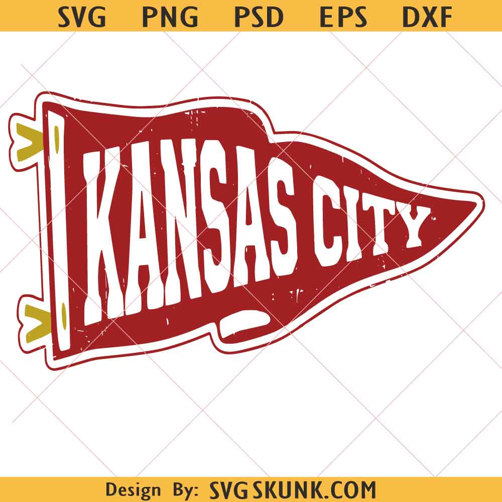 Kansas City Banner SVG Kansas City Banner SVG, Vintage Kansas City Banner SVG PNG