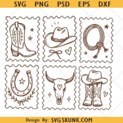 Minimalist Western Stamp svg png, Cowgirl shirt design, Western PNG Design, Retro Southern Girl svg