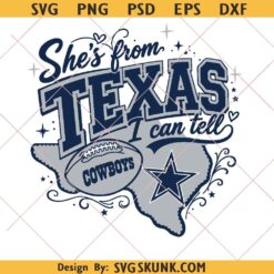 She is from Texas Cowboys PNG, Dallas Cowboys PNG, Cowboys Game Day shirt PNG