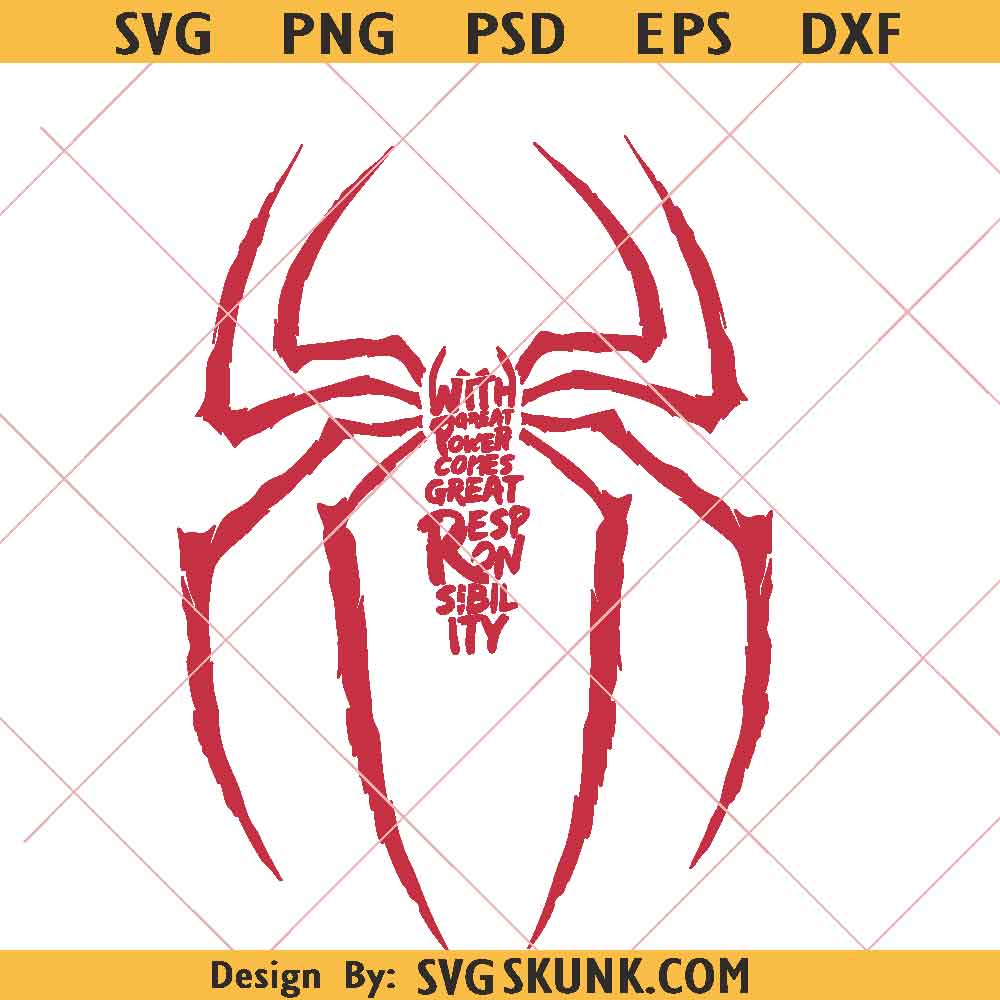 Spiderman Great Responsibility PNG
