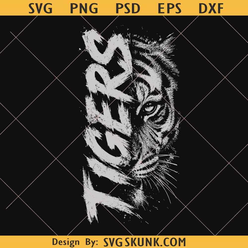 Tigers Mascot PNG Tigers Mascot PNG, Tiger Face Sublimation Design, School Spirit Sports Team PNG