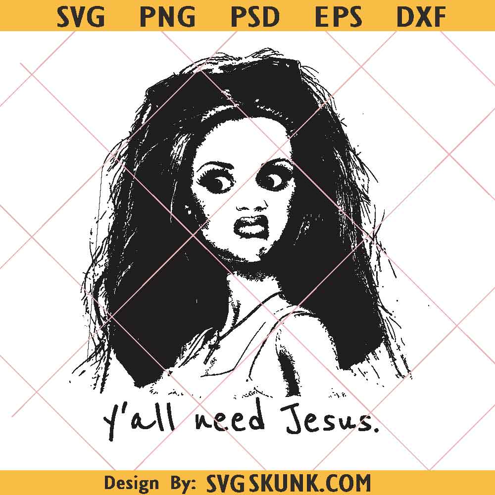 Ya'll need Jesus PNG, Disgusted Doll PNG, trendy Mom png, Christian Png