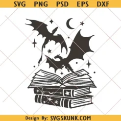 Dragon Book Svg, Fantasy Dragon Svg png, Fantasy Reader svg, book Lover design