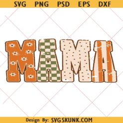 Mama Fall PNG SVG, retro distressed fall png, Mama Polka Dots SVG, Mama Autumn Cut Files