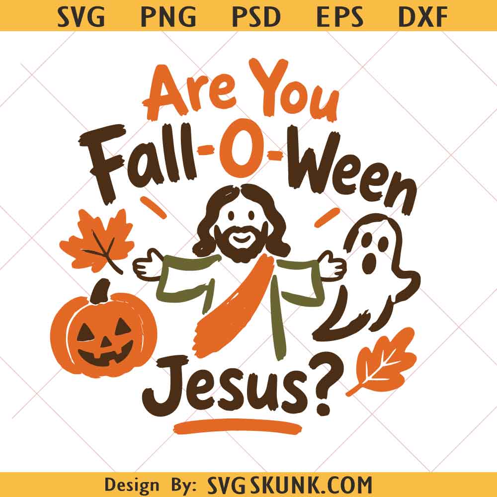 Are You Fall-O-Ween Jesus svg png, Christian Halloween svg png, Halloween Jesus png