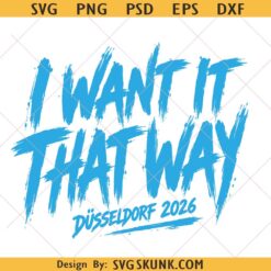Backstreet Boys Düsseldorf 2026 Svg Png, I Want It That Way svg png