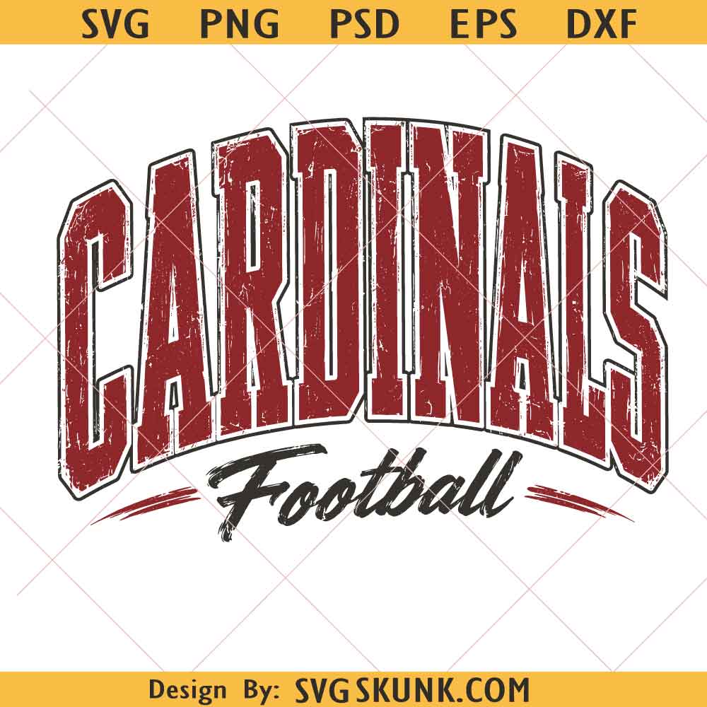 Cardinals football svg, Cardinals mascot svg, Cardinal SVG, Cardinals team svg