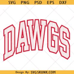 Dawgs PNG, Pinstripe Dawgs PNG, School Spirit Dawgs Shirt Design, Varsity Dawgs PNG