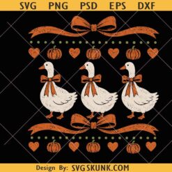 Fall Country Goose PNG, Trendy Autumn Design, fall goose coquette bow svg png