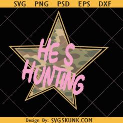 He's Hunting PNG, Hunting Season Png, Hunting Shirt Design, Retro Deer Duck Hunting PNG