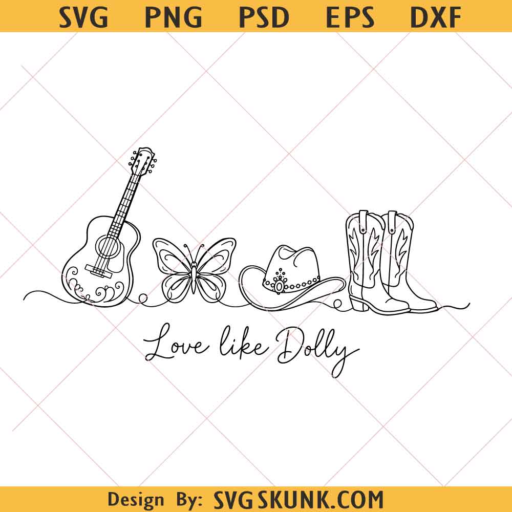 Love Like Dolly PNG, Dolly Memorial Tribute svg, Country Music Legend PNG, Dolly Parton svg