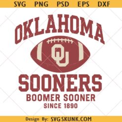 Oklahoma Sooners Football svg png, College Sports svg