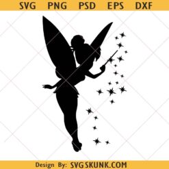 Tinkerbell svg png, Neverland Fairy Silhouette, Tinker bell svg