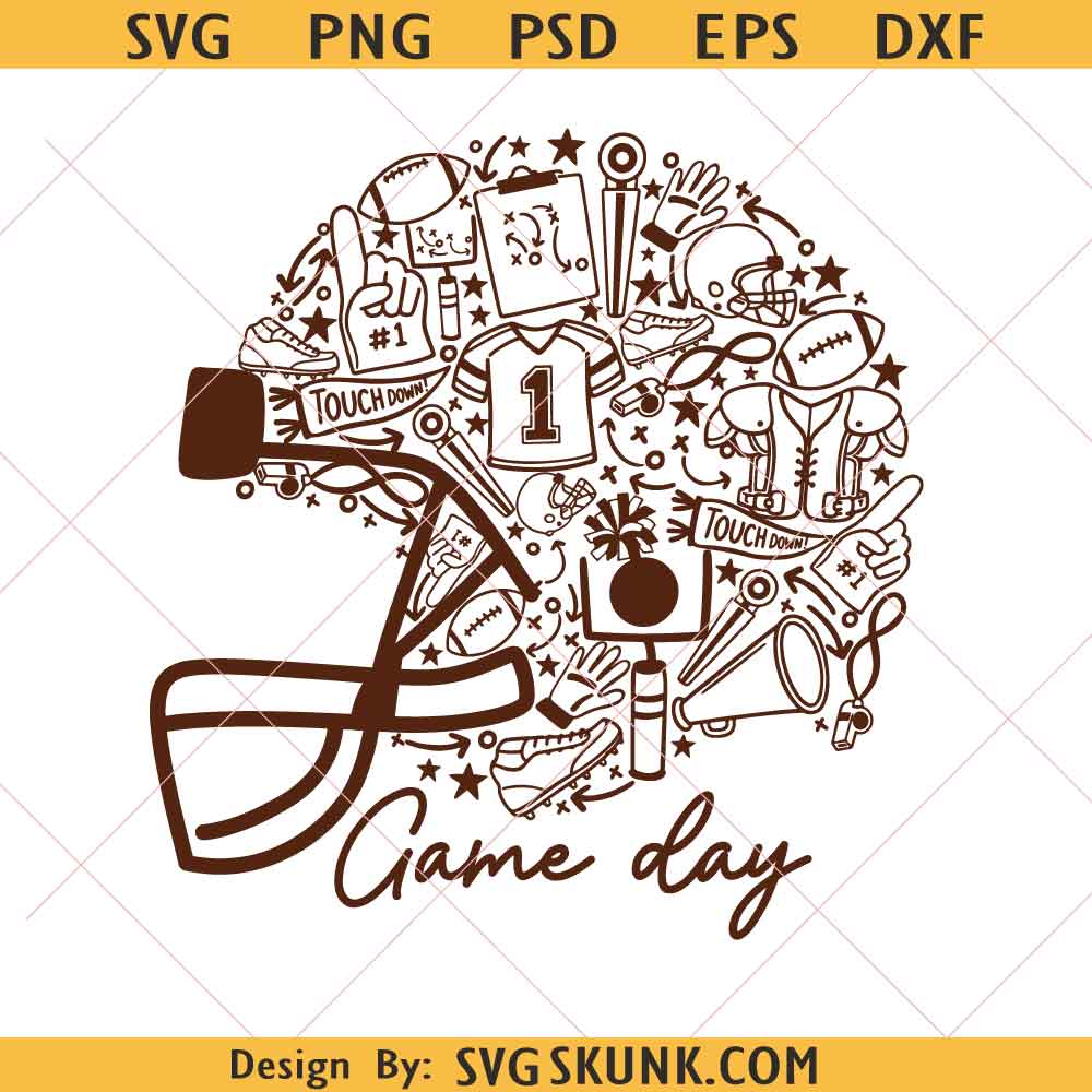 Touch Down Season Gameday svg, Touchdown Season svg, football season svg