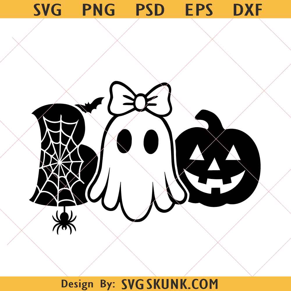 Boo Halloween SVG, Boo ghost svg png, Boo svg png, Halloween SVG