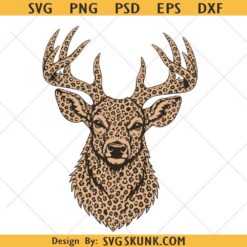 Cheetah print Deer Buck Hunting svg png, Hunting season png, deer hunting png