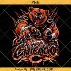 Chicago Football Bear PNG, Angry bear Mascot png, Chicago Bears png