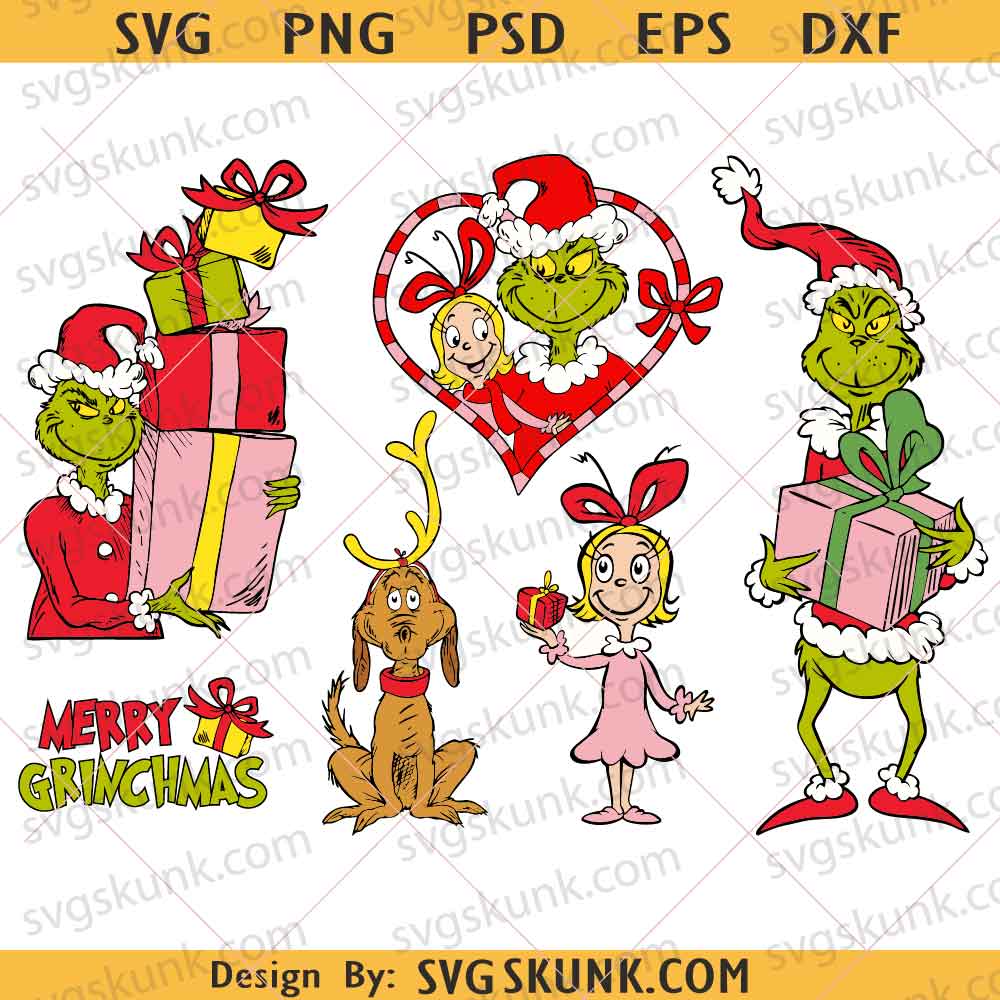 Christmas Grinch svg bundle, Christmas svg png Bundle, Merry Grinchmas svg png, Grinch Face svg