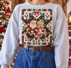 Christmas Santa Thrifted PNG design