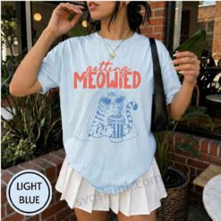 Getting Meowied Shirt, Funny Cat Bride Tee, Bachelorette Cat Lover Gift, Bridal Shower comfort color shirt - Image 2