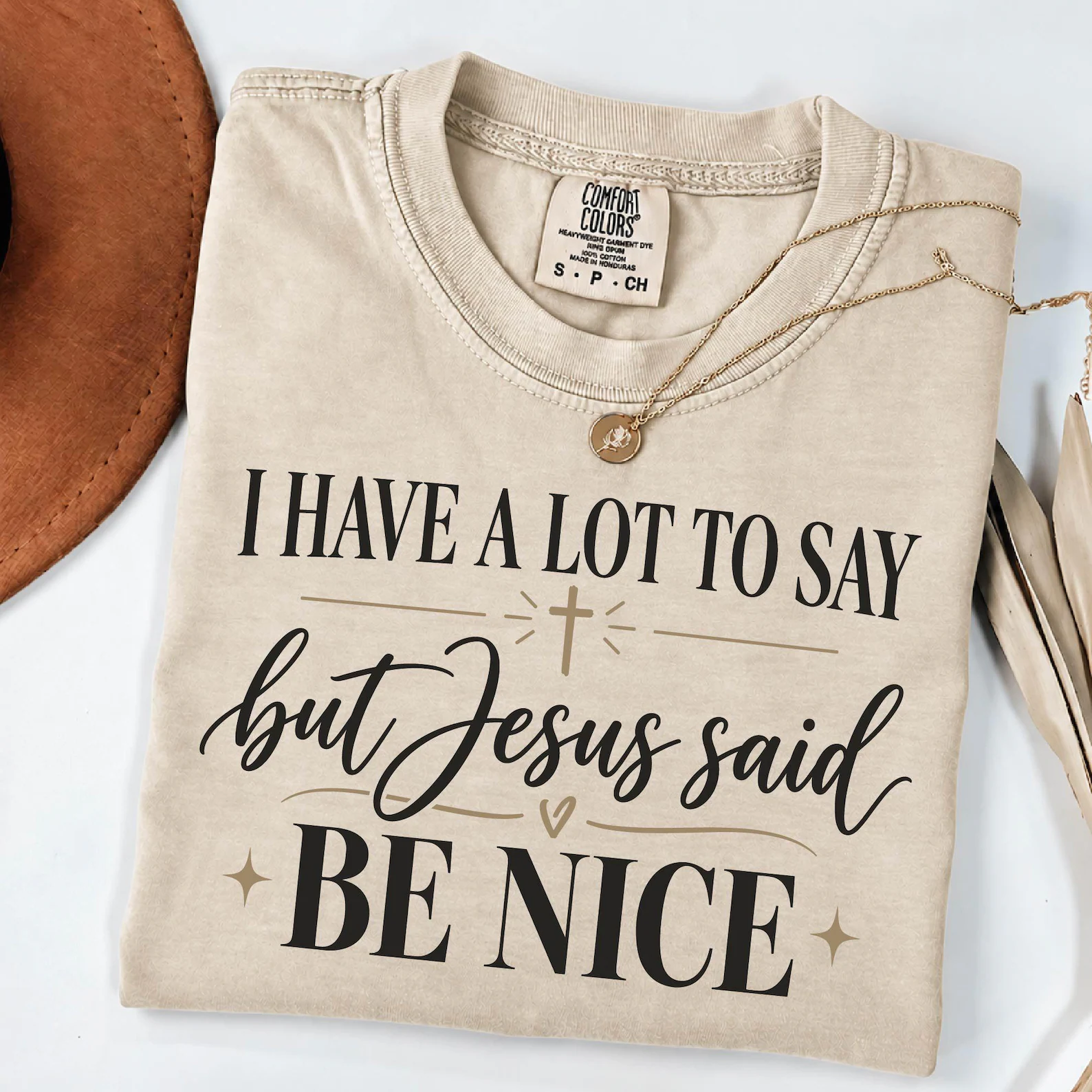 I Have a Lot to Say but Jesus Said Be Nice png svg, Funny Christian Quote svg - Image 2