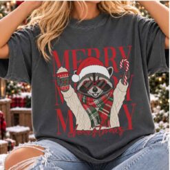 Christmas Raccoon Merry Christmas shirt, Merry Christmas Raccoon shirt