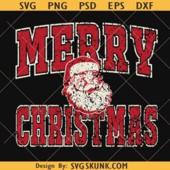 Merry Christmas Santa svg png, Distressed Santa Christmas svg png