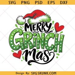 Merry Grinchmas svg png, Christmas Grinch png, Holiday Design png, Green Christmas png