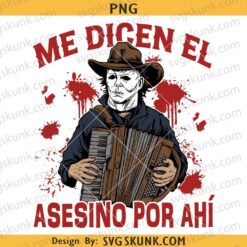 Michael Myers Cowboy png, Cowboy Horror Killer SVG PNG, Spanish Halloween PNG