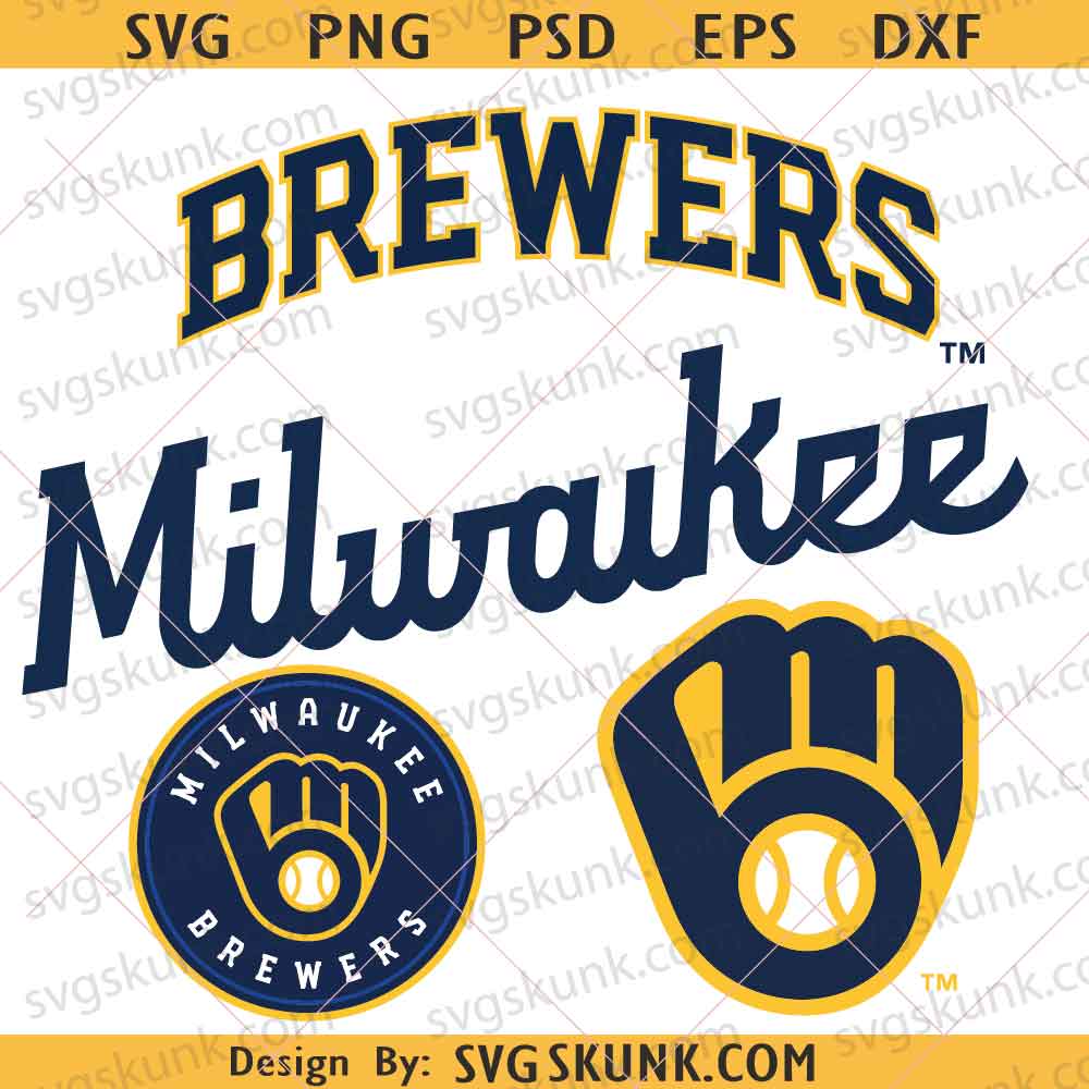 Milwaukee Brewers SVG PNG, Brewers Baseball Logo png svg, Baseball gameday svg bundle