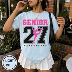 Alternative view of Senior dance mom 2027 shirt, cheer dance mom shirt comfort colors